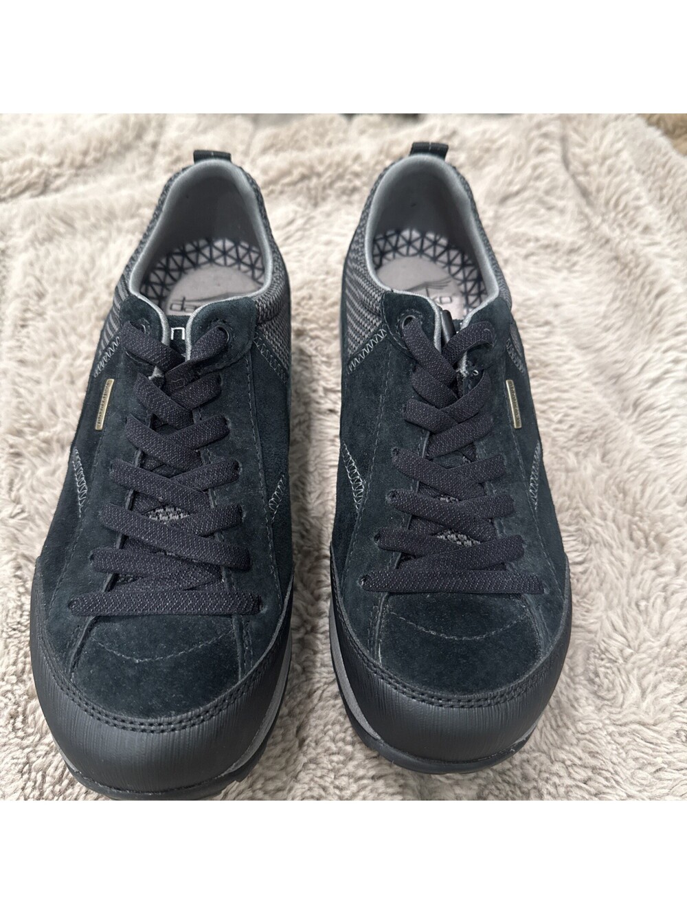 Dansko Paisley Waterproof Sneaker Black Leather Sz EU 36 Women's US 6